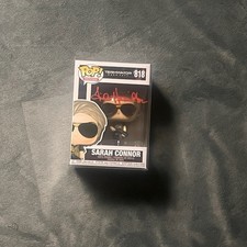 Linda Hamilton Signed Funko Pop #818 Sara Connor Terminator Beckett