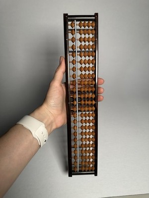 Large Wooden Chinese Abacus Suanpan Bead Calculator Decor 7420