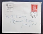 Jersey 1/4/41 Red 1d Arms FDC cancelled with h/s 6