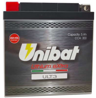 LITHIUM BATTERIE UNIBAT 12V 5AH ULT-3 BMW R 1100 S 2001 2002 2003 2004 2004 05 06