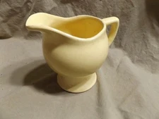 Vintage Art Deco Yellow Creamer ~4" SANTA ANITA WARE CALIFORNIA As Is sm losses
