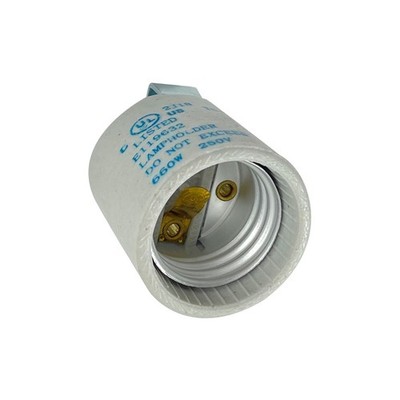 E26 E27 Medium Base Ceramic Lampholder Socket - Porcelain - 660W-250V Maximum