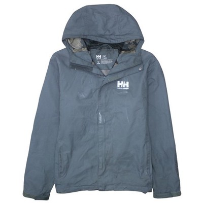 Schwarzer Regenmantel Herren UK Größe M Helly Hansen