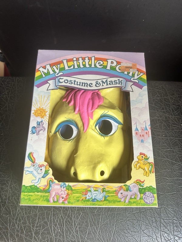Vintage 80s Ben Cooper My Little Pony Skydancer Halloween Mask Costume In Box