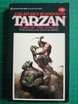 Tarzan Lord of the Jungle by Edgar Rice Burroughs Ballantine 15th ed Vallejo cov