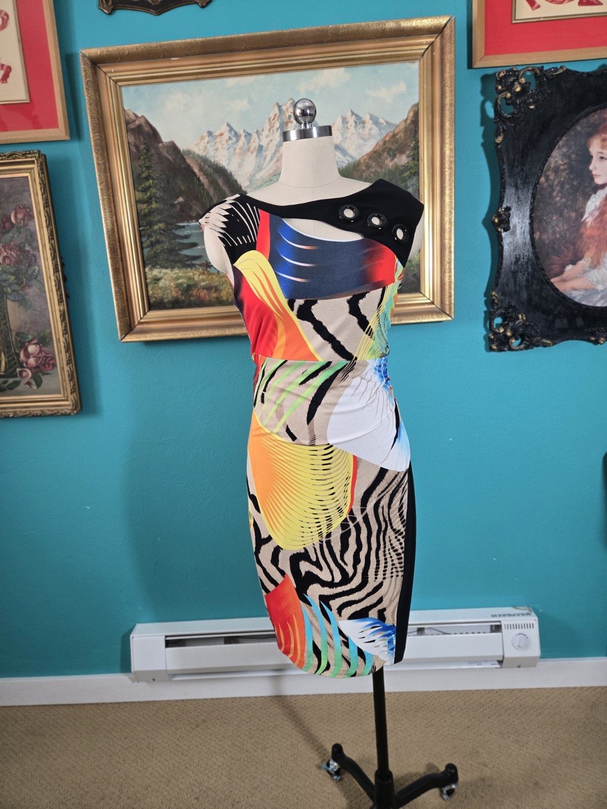 FRANK LYMAN Colorful Multi Pattern Asymmetrical K… - image 2