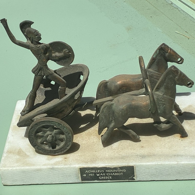 Achilles and Chariot statue