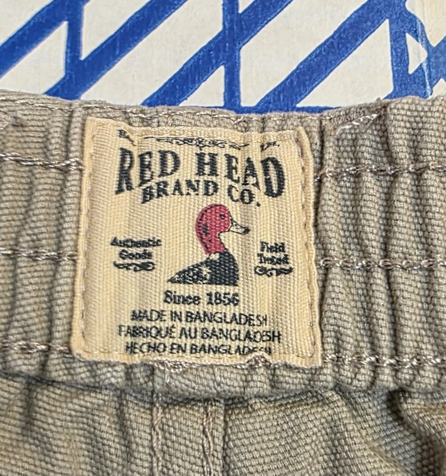 Red Head Shorts Cargo Size 38 Tan Stretch Back New With Tags - Image 4 of 4