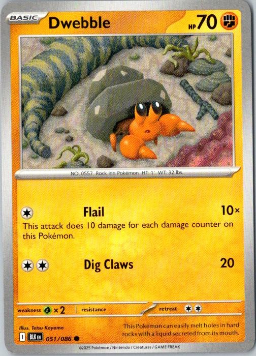 Dwebble Black Bolt Pokémon TCG