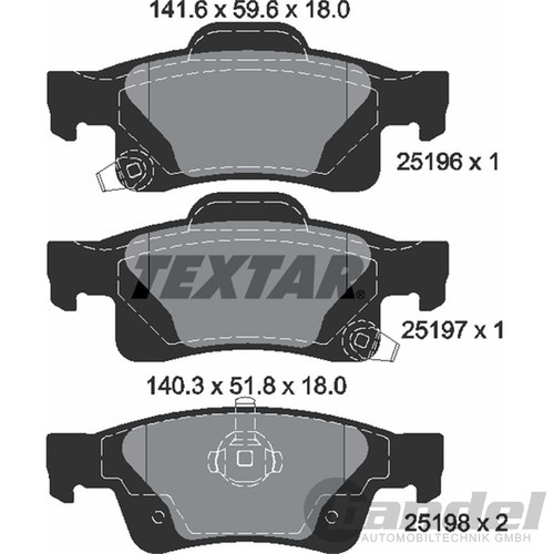 TEXTAR Disques 330mm + Revêtements Arrière pour Jeep Grand Cherokee 4 IV Sem - Photo 3/3