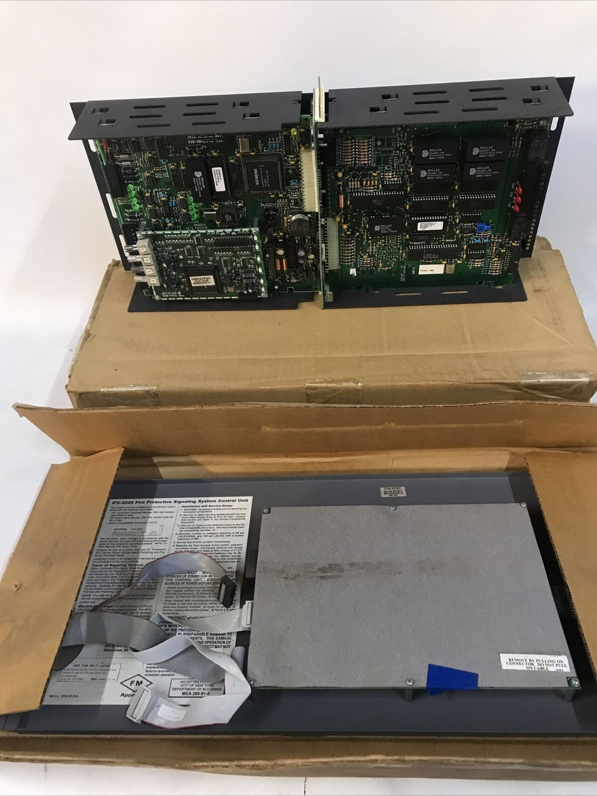 NOTIFIER IFC-2020 CPU-2020 SIB-NET MIB-FPCC ICA-4L LIB-200A DIA-2020 ICB-4LPCA