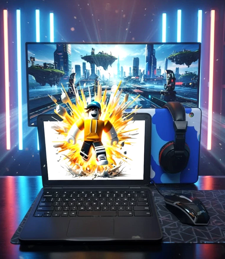 Cloud Gaming Chromebook touchscreen laptop HD 2.2 GHz 4GB 16GB HDMI Play store - Image 2 of 4