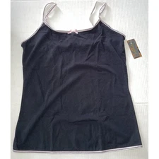 Seven Til Mid super soft black cami lingerie sleep lounge wear 1X NEW