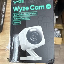 Wyze Cam v4 2.5K Wired Indoor/Outdoor Color Night Vision Wi-Fi Alexa/Google