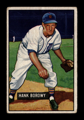 1951 Bowman #250 Hank Borowy TIGERS - no creases