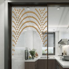 Beaded Door Curtain Hanging Door Beads Curtain Bedroom Bead Partition Curtain
