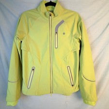 Athleta lime green running jacket size M