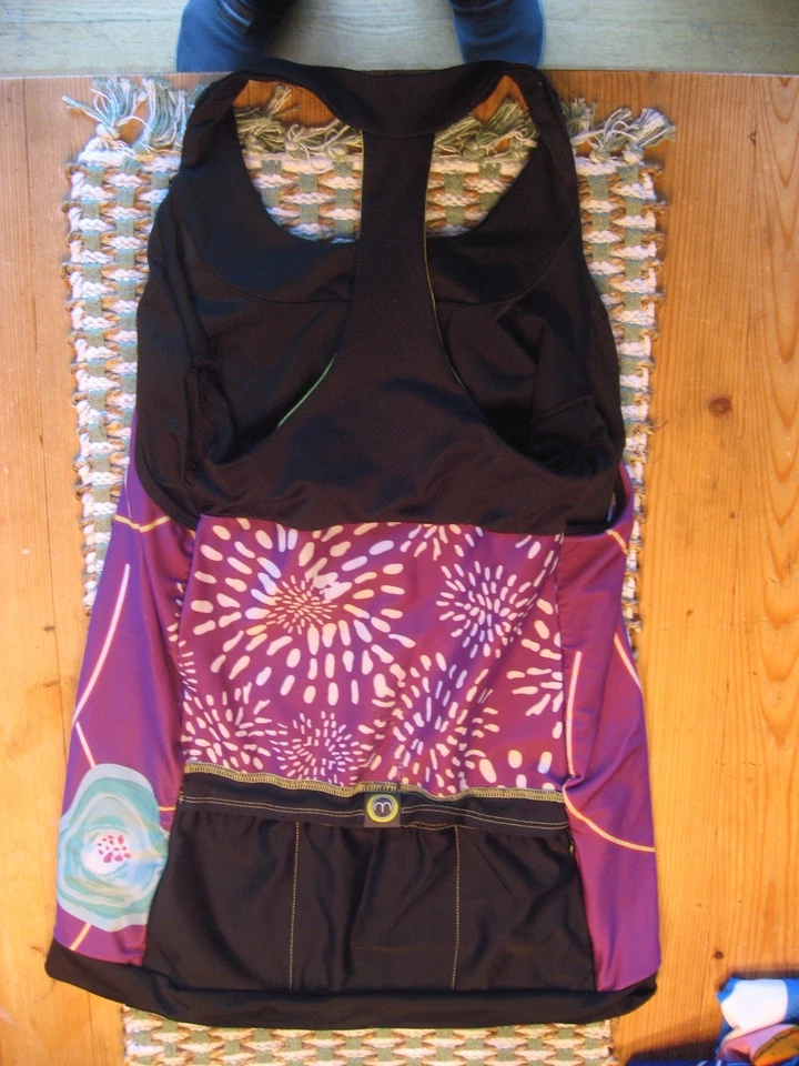 Moxie Women's Sleeveless Cycling T-Back Jersey w/Back Pockets Size: Large - Image 3 of 3