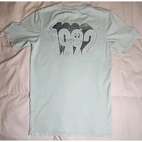 Dutch Bros Teal women’s Acid Wash Distressed Tee Size Small - Picture 6 of 8