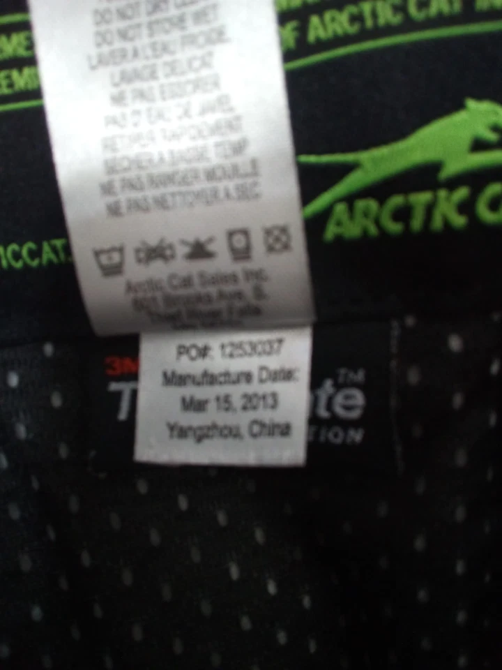 De colección. Chaqueta Arcticwear Arcticat Champion Advantage Hombre XL Negra Lima Cremallera Completa Foto 4 de 4