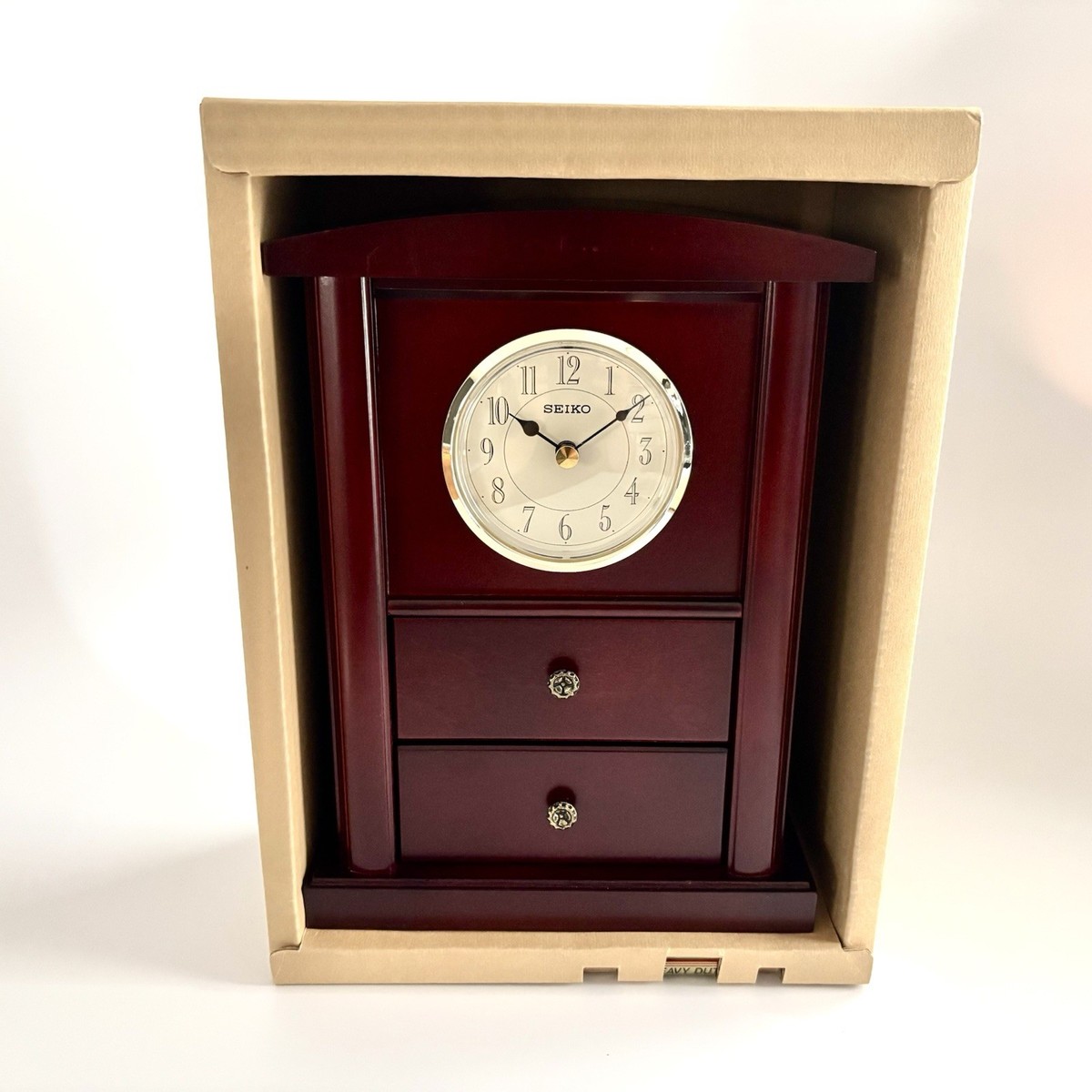 Seiko QXG334BLH W/ Jewelry Box Mantel Clock | eBay