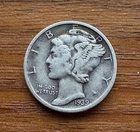 1939 D MERCURY SILVER DIME 90% SILVER - US COLLECTIBLE COIN