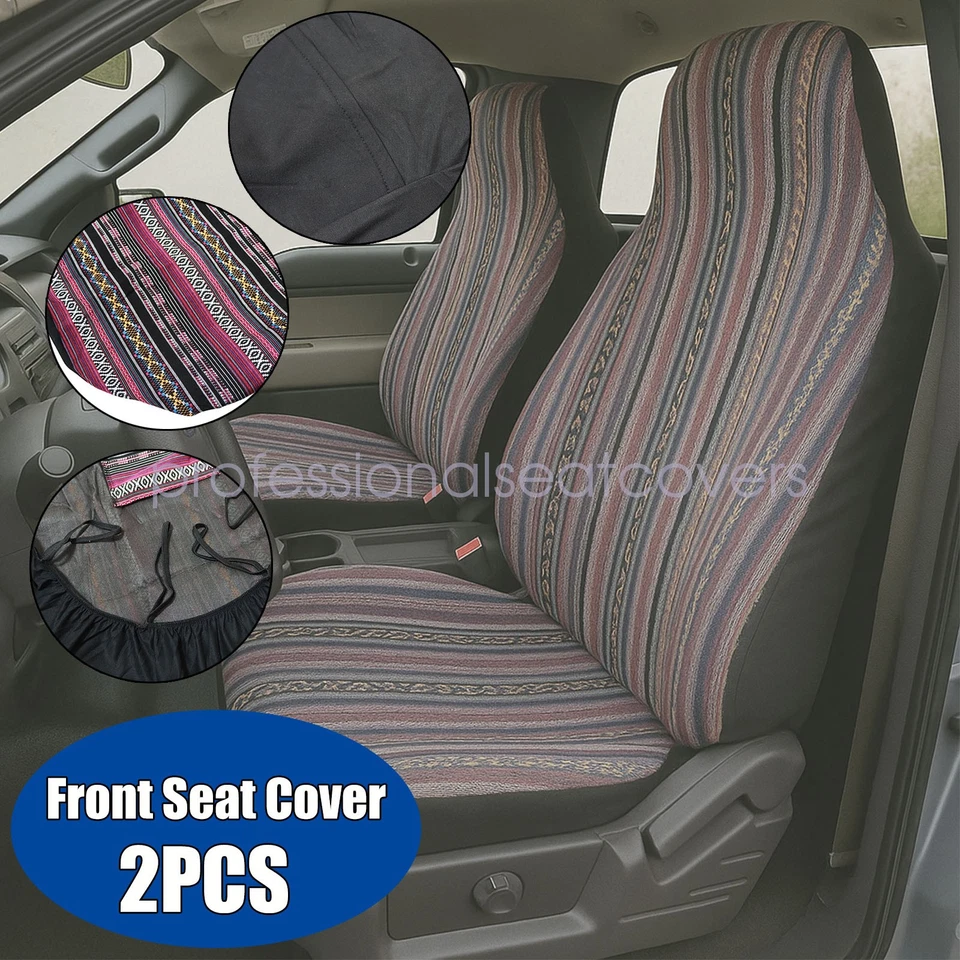 Driver & Passenger Seat Cover Cloth Front Set Crew Cab For Mini Cooper 2002-2023 - Image 2 of 4