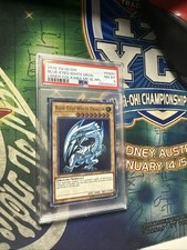 Yugioh Blue-Eyes White Dragon LCKC-EN001 Ultra Rare PSA Graded 8 NM-MT Unlimited