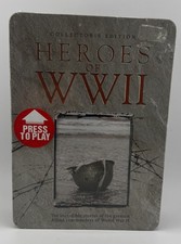 WWII Heroes Collector’s Edition 5 DVD Set Metal Tin War Documentary