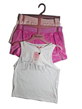 Juicy Couture 3pc Tank & Velvet Velour Pink S...