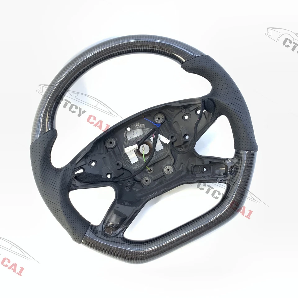Custom Carbon Fiber Steering Wheel for Mercedes-Benz E350 E400 E550 E63 2010-18 - Изображение 4 из 4