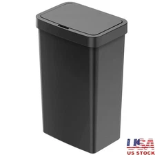 Touchless Motion Sensor Kitchen Trash Can Hands-Free Garbage Bin Wastebasket New