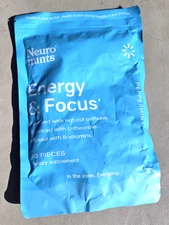 90 Pcs Neuro Mints Energy & Focus with L-theanine, Caffeine, B6 & B12 Vitamins