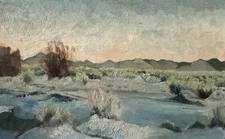 Desert Wash Original Oil Painting