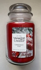 Yankee Candle CHRISTMAS EVE 22 OZ. LARGE JAR RETURNING HOLIDAY FAVORITE HTF