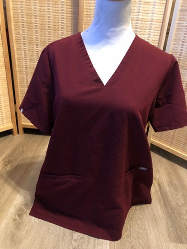 FIGS Nursing Scrubs Scrub Top Mauve Pink Large L PO#3569 (H105)
