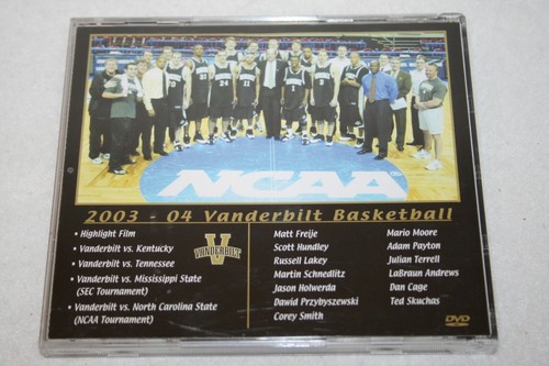 VANDERBILT COMMODORES 2003-2004 Men's BASKETBALL DVD Matt Freije SEC NCAA - Picture 3 of 3
