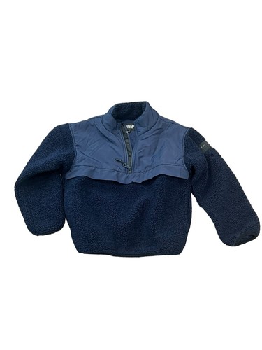 Finger in the Nose Tuesday Sweater/Fleece Pullover Jacket Half Zip Navy Sz 8 - Picture 8 of 13