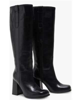 新着☆超クラシック【Free People】 Naomi Tall Heel Boots NWOB Free People Black Leather Naomi Boot Size 10 | eBay