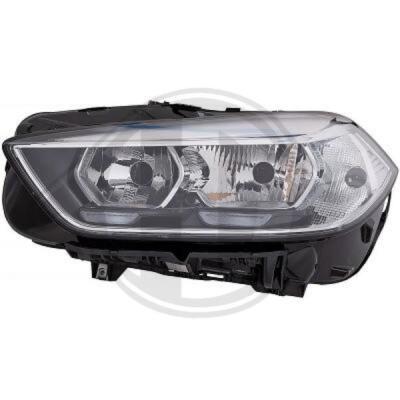 LED Hauptscheinwerfer Halogen H7/H7 PY21W links mit Stellmotor LWR für BMW 1er