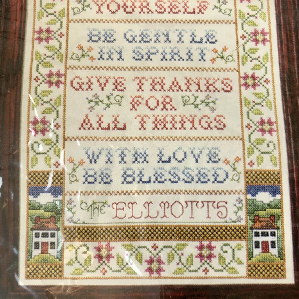 Joan Elliott Cross Stitch Kit Bible Proverbs Joyful Heart Blessed With Love New - Image 3 of 4
