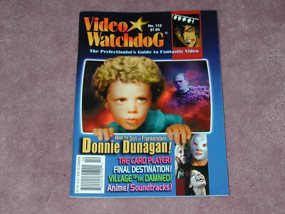 VIDEO WATCHDOG # 112, Donnie Dunagan, Final Destination, Anime FREE SHIPPING USA