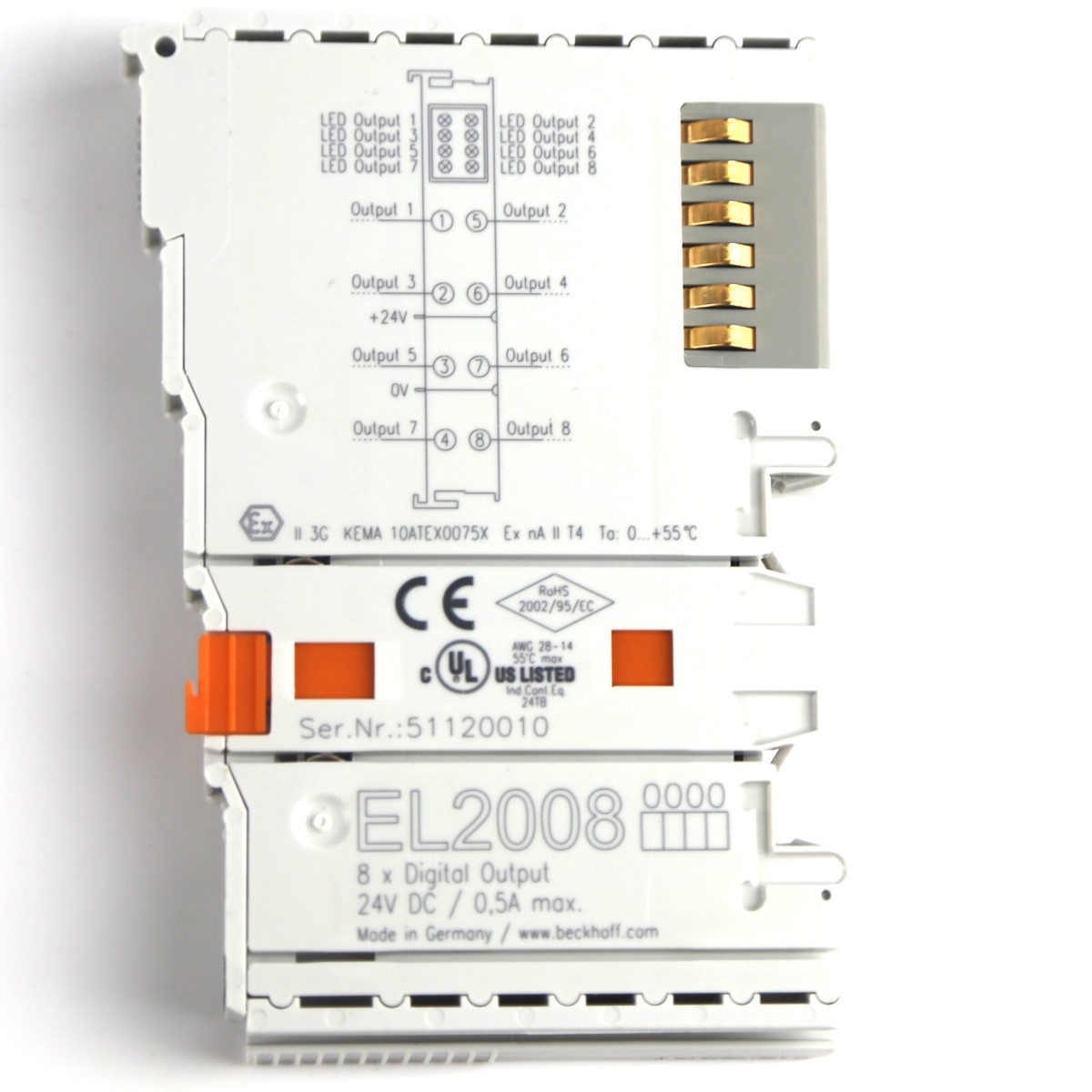 1PC BECKHOFF EL2008 EL 2008 Module Digital Output New In Box