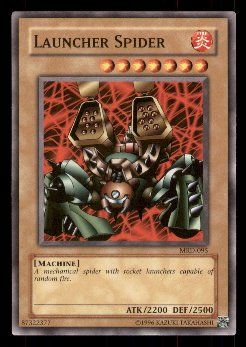 Yugioh Launcher Spider #MRD-095 Metal Raiders LP | eBay