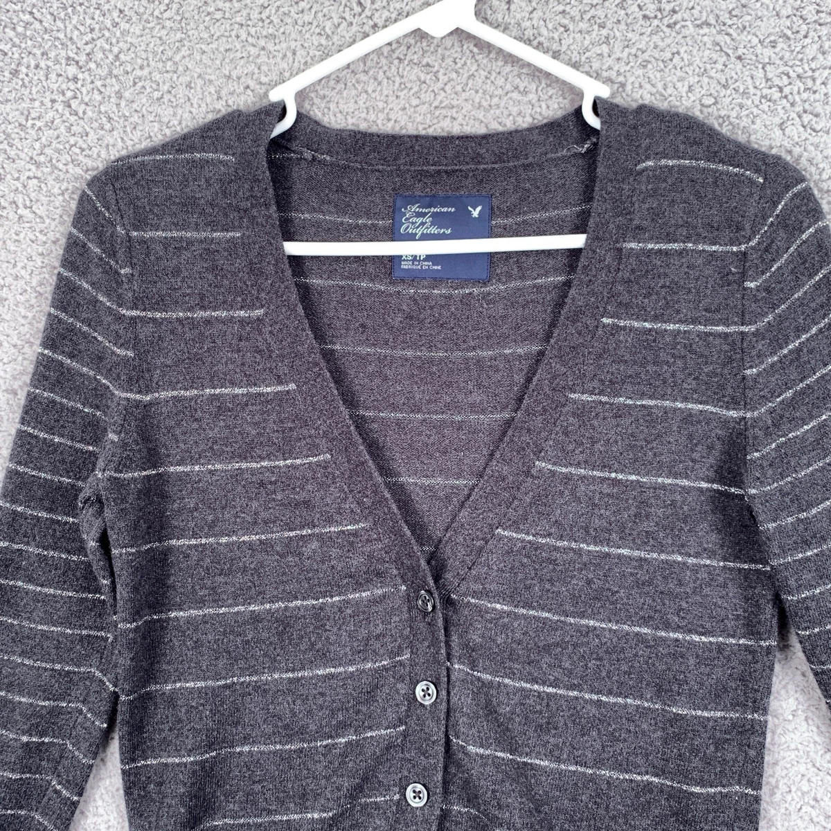 Grey cardigan american eagle sale
