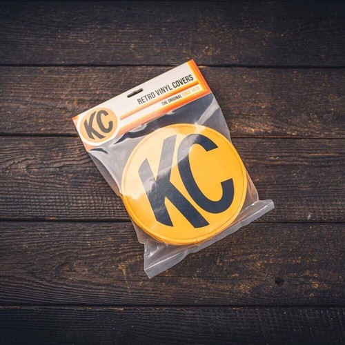 KC Hilites 5101 Cover Retro 6" Vinyl Yellow w Black KC Soft pr Soft Vinyl - Picture 3 of 12