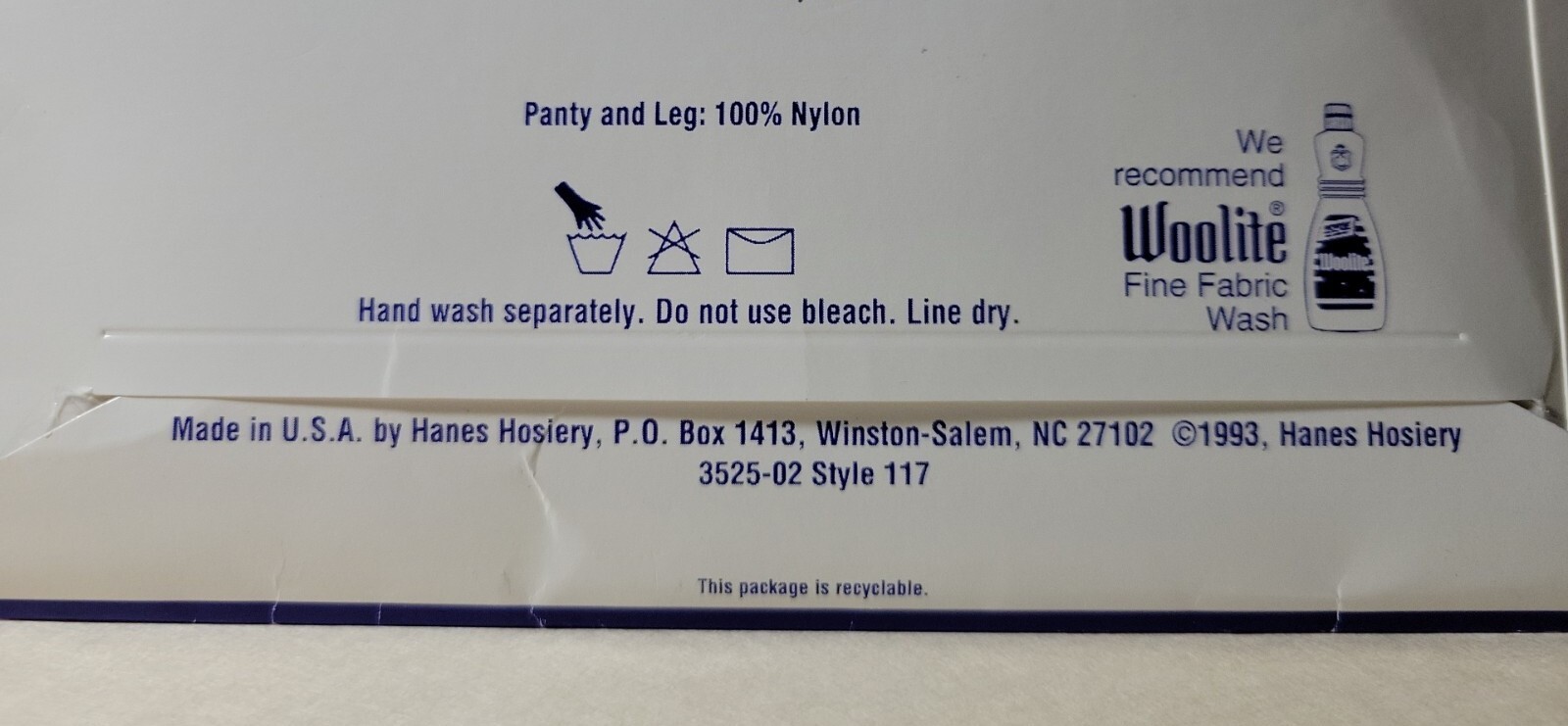 Hanes Too Pantyhose Barely Black Size CD Sandalfoot 117 NOS 