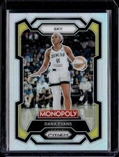 2024-25 Prizm Monopoly WNBA #55 Dana Evans Silver Prizm Chicago Sky