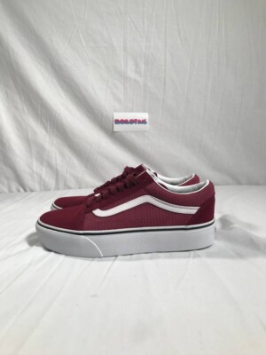 HOT Skate Shoes Vans Old Skool Maroon Womens Vans Old