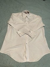 Sheplers Mens Pearl Snap Shirt Long Sleeved white 17. 35 Western